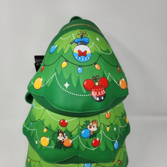 Loungefly Disney Chip n Dale Tree Ornament Figural Shoulder Bag NWT Christmas - Picture 2 of 5